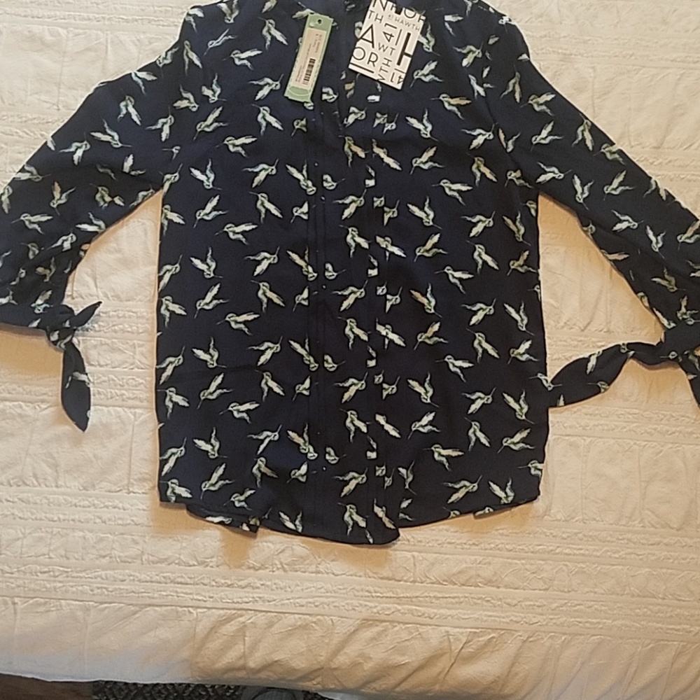 41 Hawthorn Hummingbird Top Tie Sleeves S